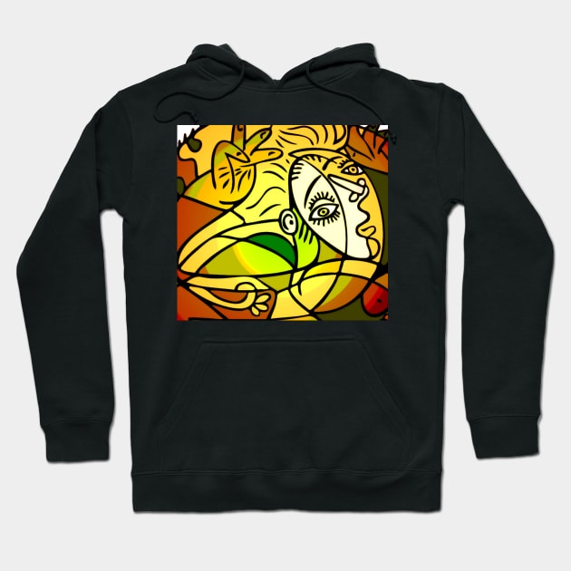 portrait cubism Hoodie by MGphotoart